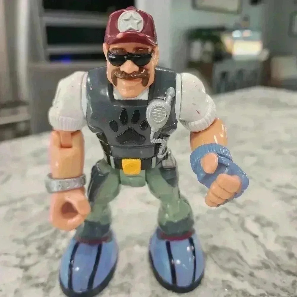 Vintage 1999 Mattel Rescue Heroes Bill Barker K9 Police Action Figure